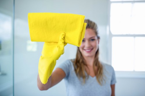Mattress cleaning supplies including baking soda and cloths
